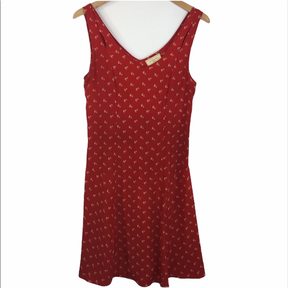 Moulinette Soeurs Anthropologie red dove dress